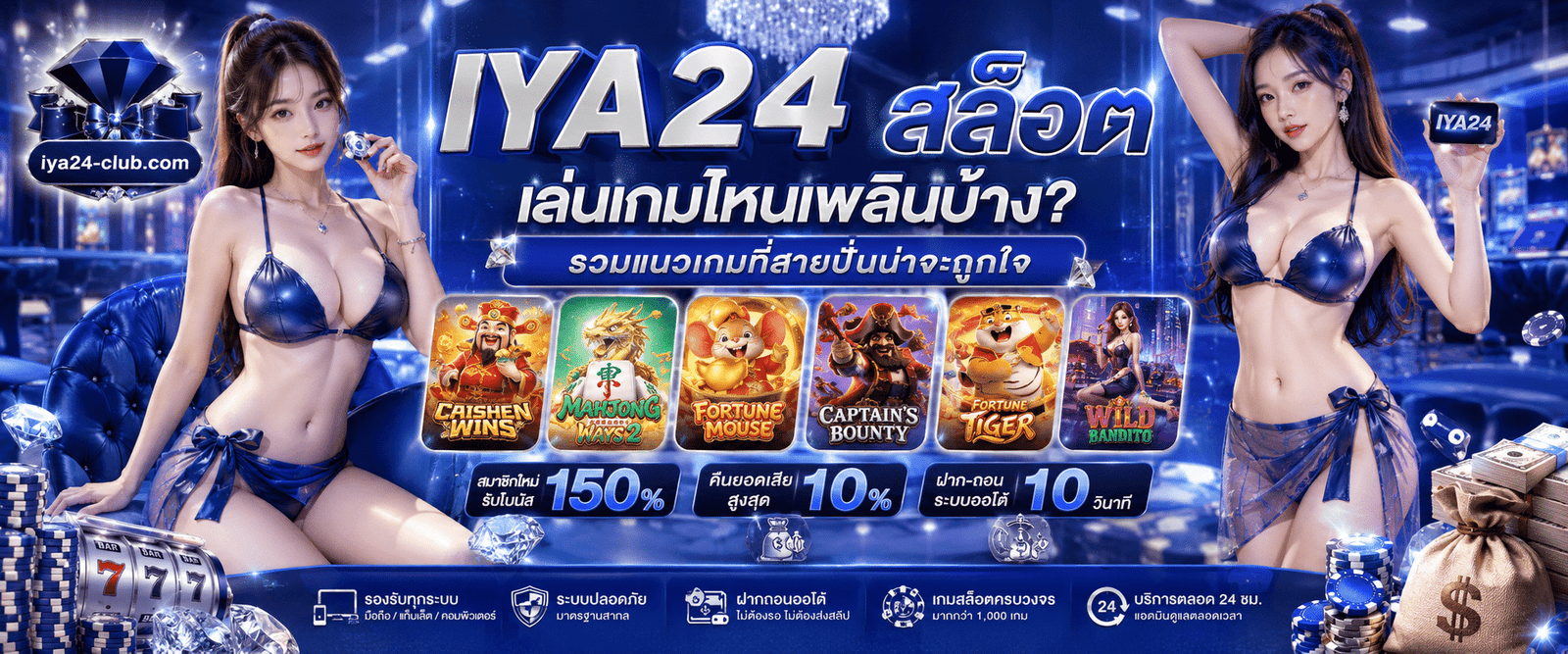 IYA24 สล็อต เล่นเกมไหนเพลินบ้าง? รวมแนวเกมที่สายปั่นน่าจะถูกใจ